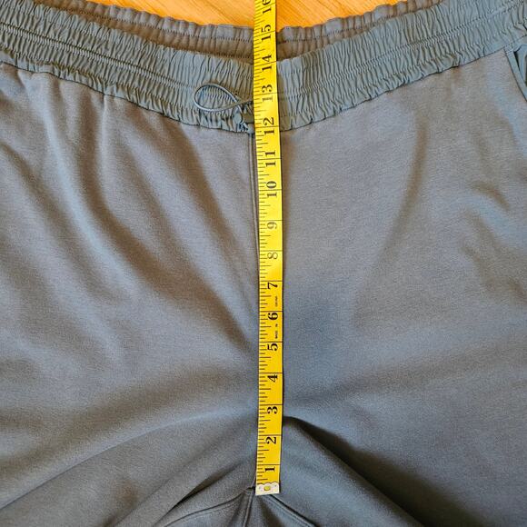 Athleta Pant Womens 2X Green Pull On High Rise Wide Leg Crop Elastic Waist Comfy - Picture 8 of 13